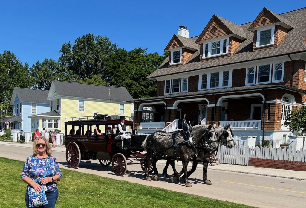 Mackinac Island horse-drawn carriages